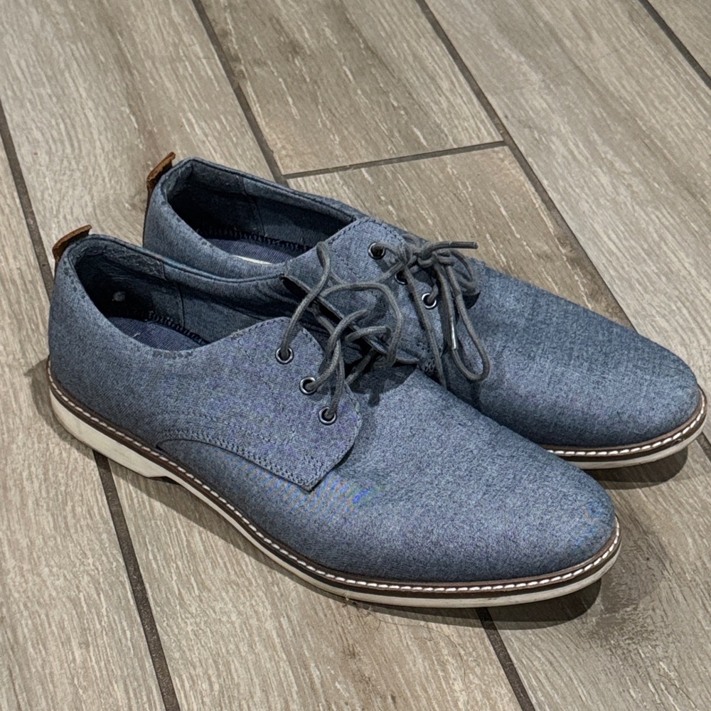 Fairlane Ryker Blue Canvas Oxford Shoes